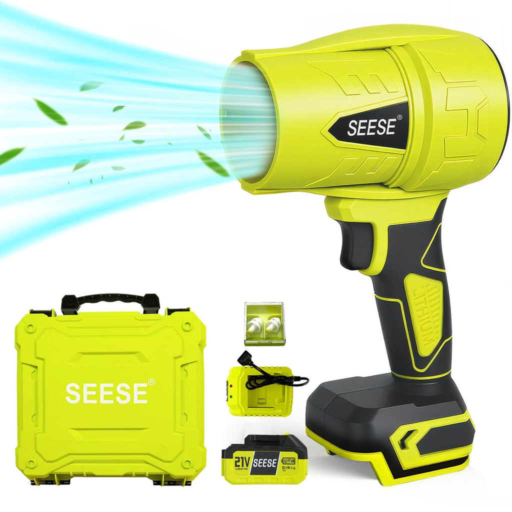 Cordless Turbo Jet Blower – High Power Air Duster for Car Drying & Yard Cleaning